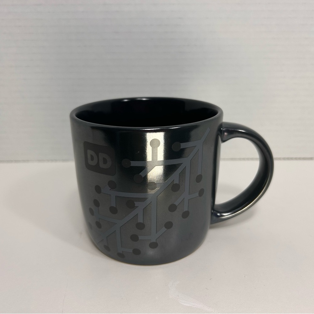 2014 Dunkin Donuts 16oz mug, Iridescent Christmas Snowflakes Coffee Mug